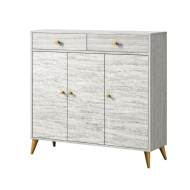 دولاب كافية 3 ابواب و درجيين بالاعلى بتصميم مميز وحديث بعدة اللوان 100سم