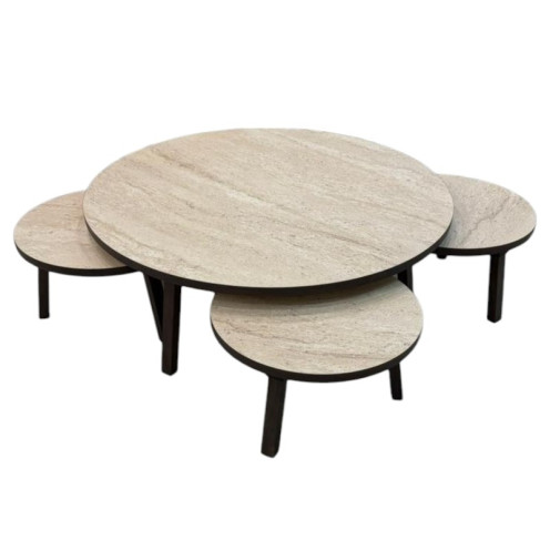 طقم طاولات تركي ارضي دائري حديث وعصري بعدة الوان