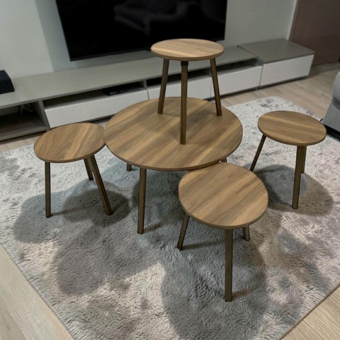 طقم طاولات كنب تركي دائري حديث وعصري بعدة الوان