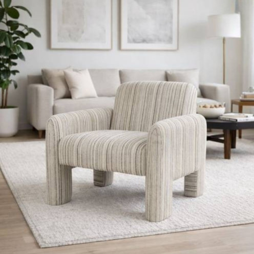 A luxurious, soft single chair in a variety of colors.