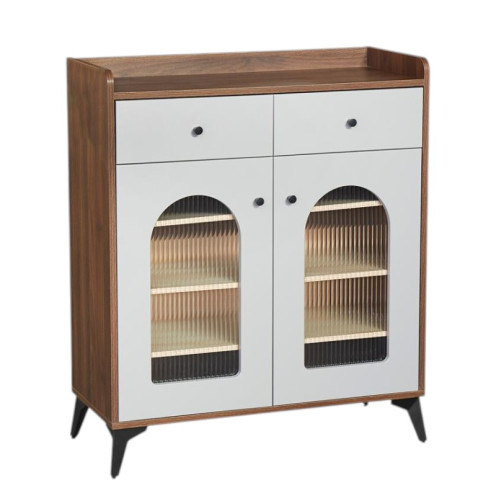 80cm Multi-Purpose Wardrobe with Two Doors and Two Top Storage Drawers, Available in Various Colors