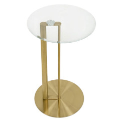 طاولة خدمة مفردة زجاج -بعدة اللوان 55 * 35 * 35 سم