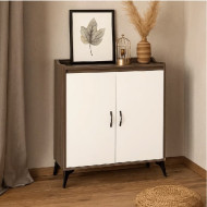 دولاب احذية بابين مودرن بلمسة جمالية أحذية - مقاس 80 سم