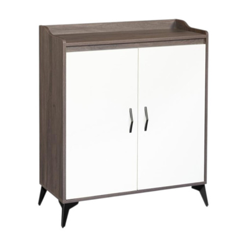 دولاب احذية بابين مودرن بلمسة جمالية أحذية - مقاس 80 سم