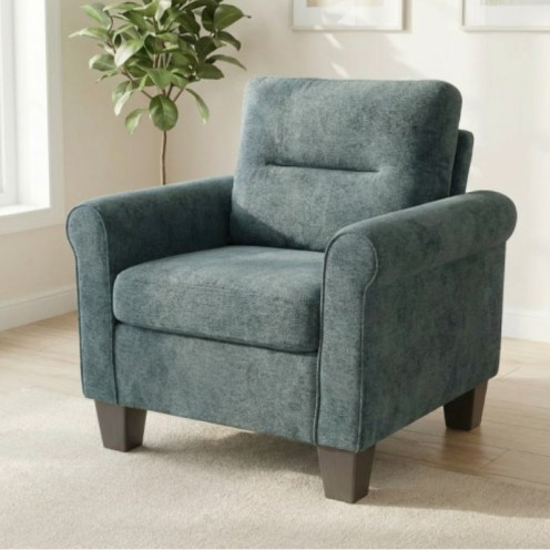 كنب مفرد قماش ناعم بتصميم عصري وحديث بعدة اللوان 