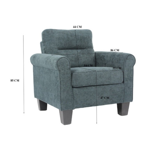 كنب مفرد قماش ناعم بتصميم عصري وحديث بعدة اللوان 