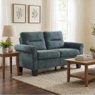 كنب ثنائي قماش ناعم بتصميم عصري وحديث بعدة اللوان 