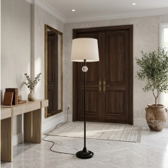 A luxurious and modern floor lamp in various colors, 155cm tall.