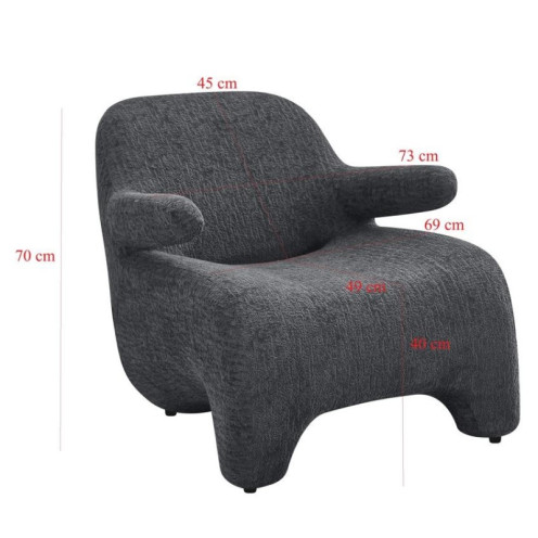 كرسي بذراعين مفرد بتصميم انيق وحديث بعدة اللوان