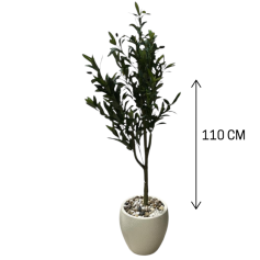 شجرة زيتون صناعيه بارتفاع 110سم بجودة عالية مركن فيبر 
