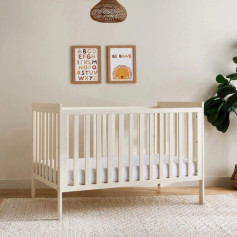 High-quality wooden crib measuring 124*65*85cm