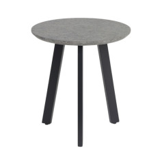 Elegant single iron coffee table with a wooden top, 55*50 cm, featuring a unique design in several colors.