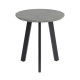 Elegant single iron coffee table with a wooden top, 55*50 cm, featuring a unique design in several colors.