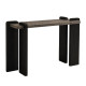 A modern console table that combines luxury and simplicity in a variety of colors.
