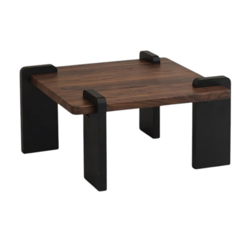 A single wooden table with luxurious bases, featuring a distinctive design and available in several colors.