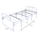 Single iron bed, black, foldable, 196 * 90 cm