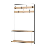 ستاند علاقة ملابس مع رفوف تخزين مقاس 170*30*80 سم 