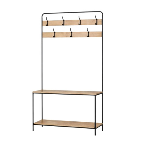 ستاند علاقة ملابس مع رفوف تخزين مقاس 170*30*80 سم