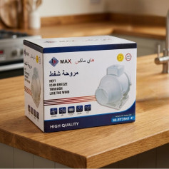 مروحة شفط متنقلة 2 في 1 عالية الجودة باللون الابيض 