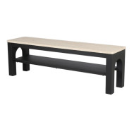 Black Wood Plasma TV Stand, 160cm