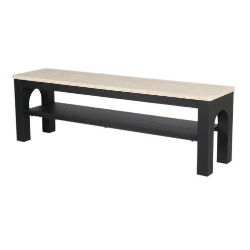 Black Wood Plasma TV Stand, 160cm