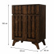 Malaysian 2-Door Shoe Cabinet in Luxurious Brown