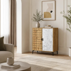 دولاب جزامة ماليزي بابين بتصميم رخامي انيق