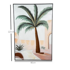 Palm tree mural highlighting Saudi heritage 120*80