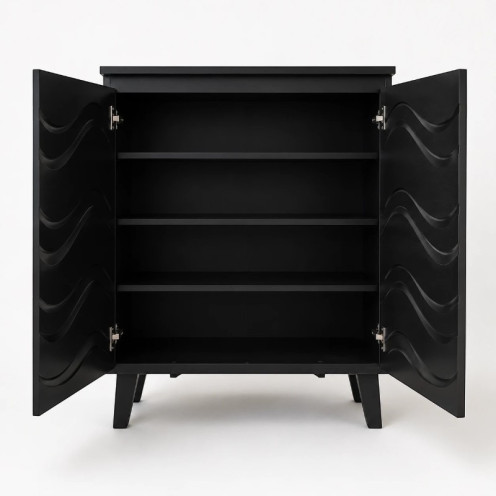 دولاب جزمه ماليزي لون اسود 76سم SC-050 BLACK