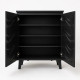 دولاب جزمه ماليزي لون اسود 76سم SC-050 BLACK