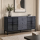 دولاب بوفيه لون رمادي 180 سم Y-001 GREY