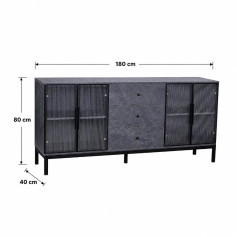 دولاب بوفيه بعدة الوان 180 سم Y-001 GREY