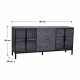 دولاب بوفيه لون رمادي 180 سم Y-001 GREY