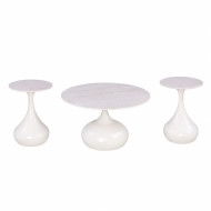 طقم شاي سيراميك دائري 1+2 SHS-037 LIGHT GREY