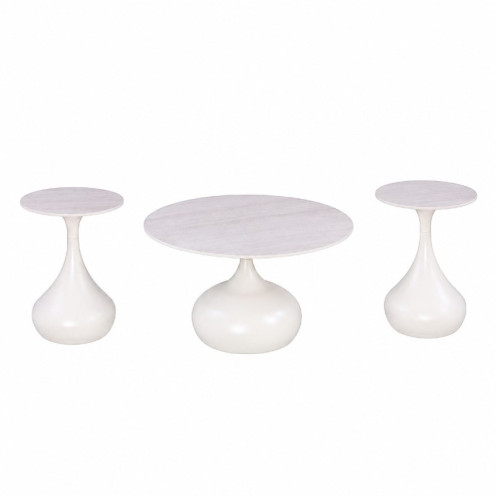 Round Ceramic Tea Set 1+2 SHS-037 LIGHT GREY