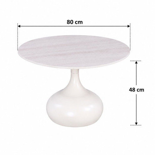 Round Ceramic Tea Set 1+2 SHS-037 LIGHT GREY