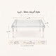 High-quality square acrylic tea set (1+4) AT-02