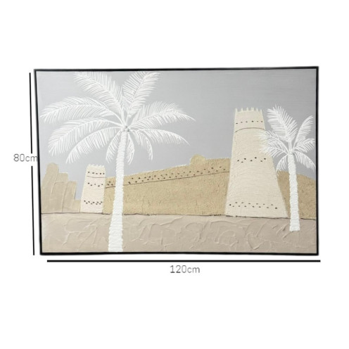 لوحة جدارية تراثية تبرز التراث السعودي العريق 120*80 لوحة جدارية تراثية تبرز التراث السعودي العريق 120*80