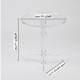 4-in-1 Clear Acrylic Table Set with Modern Bases
