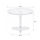 4-in-1 Clear Acrylic Table Set with Modern Bases
