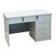  modern white desk with four drawers and security locks
