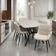 Ceramic Dining Table for 6 People with a Luxurious Ceramic Tabletop in Various Colors