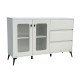 Luxurious white buffet cabinet, 40 x 90 x 120 cm