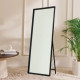 Elegant floor mirror with a high quality and black frame