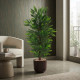 High-quality artificial bamboo leaf tree with a luxurious plastic pot.