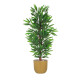 High-quality artificial bamboo leaf tree with a gold plastic pot