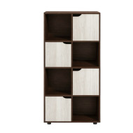 A luxurious, high-quality bookcase with a sophisticated and elegant
