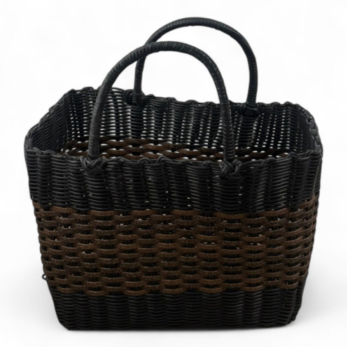 Large black and brown Zamzam basket Large black and brown Zamzam basket