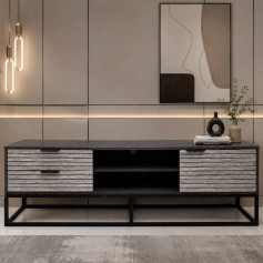 طاولة تلفزيون بتصميم عصري انيق بجودة عالية المقاس: 140 × 40 × 50 سم