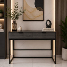 مدخل خشب استقبال بجودة عالية وتصميم عصري انيق المقاس: العرض 120 سم × العمق 40 سم × الارتفاع 80 سم